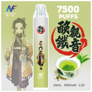 INF無限電子煙鬼滅之刃 7500puffs|聯名限定款|一次性拋棄式|鐵觀音口味
