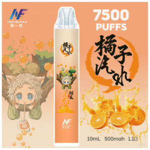 INF無限電子煙鬼滅之刃 7500 puffs|聯名限定款|一次性拋棄式|橘子汽水